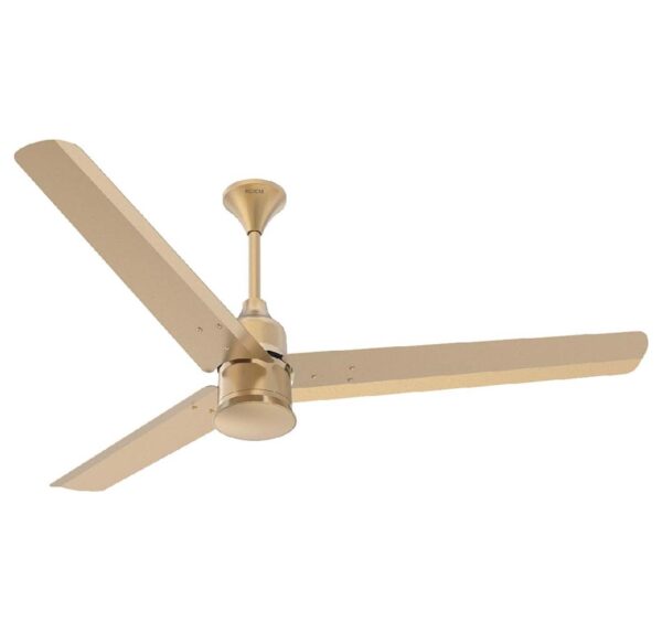 PolycabSilencioMiniWithRemoteCeilingFan1200mm-BirkinGold-1.jpg Polycab Silenco Advance BLDC Mini Ceiling Fan With 5 Star Rated - 1200mm