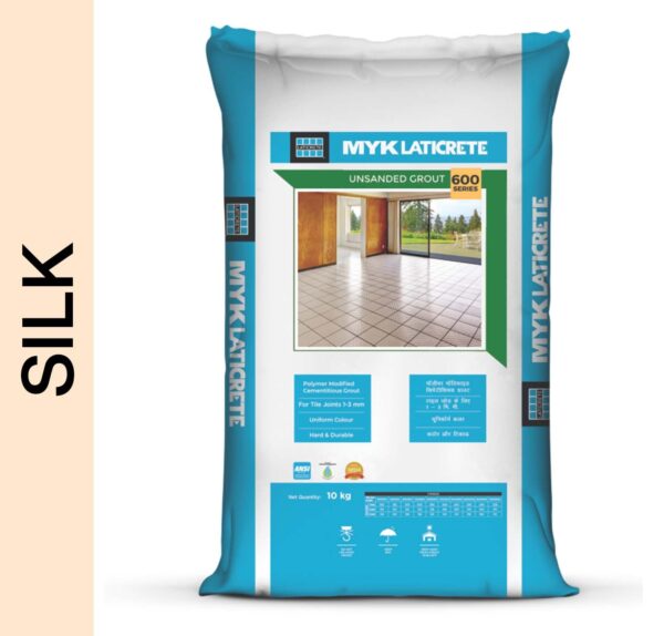 Silk-1.jpg Myk Laticrete 600 Series Tile Joint Grout Powder Adhesive 1kg (Silk)
