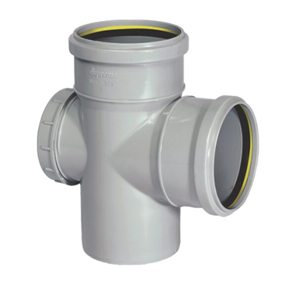 SupremePVCPipeFittingDoorTeeWithFixO-RingType-1.jpg Supreme PVC Pipe Fitting Single Tee Door With Fix O-Ring Type